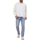 thumbnail image 2 of Chaqueta Bomber INSPIRE CHIC para hombres, abrigo de otoño, cierre completo, puños acanalados, chaqueta de béisbol 2XL beige, 2 of 6