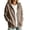 Khaki, variant on Guluxicc Fleece Hooded Jackets for Women Drawstring Full Zipper Long Sleeve Solid Athletic Jackets with Pockets for Workout Fall Winter Casual