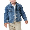 thumbnail image 2 of Boys' Denim Trucker Jacket Blue 90, 2 of 7