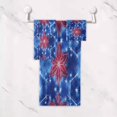 thumbnail image 5 of 3 Sizes Towel Set - Bath Towel, Hand Towel & Washcloth for Daily Household Use Tie-dye Patriotic Star Art, 5 of 8
