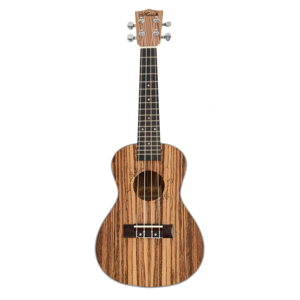 Kasch 23" Exquisite Zebra Wood Ukulele