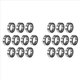 thumbnail image 1 of 40 Piezas 6700- Alta Calidad 6700 10X15X4Mm Rodamiento de Bolas de Ranura Profunda con Sello en Miniatura, Negro, 1 of 5