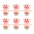 thumbnail image 1 of Accesorios de juguete para montaña rusa, pistas eléctricas, piezas de juego, adorables, reemplazables, para escalar 6 piezas de cerdo, 1 of 8