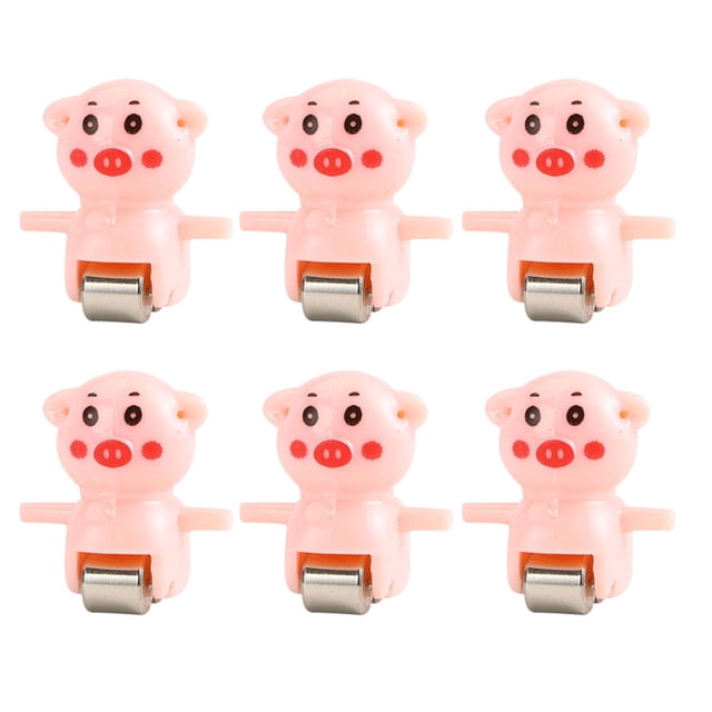 Accesorios de juguete para montaña rusa, pistas eléctricas, piezas de juego, adorables, reemplazables, para escalar 6 piezas de cerdo