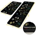 thumbnail image 3 of Floral Rug for Kitchen Mats for Floor Set of 2, Anti Fatigue Floor Mat for Kitchen, Kitchen Floor Mats for in Front of Sink and Black Kitchen Matt for Standing for Kitchen Decor 17"X30"+17"X47", 3 of 7