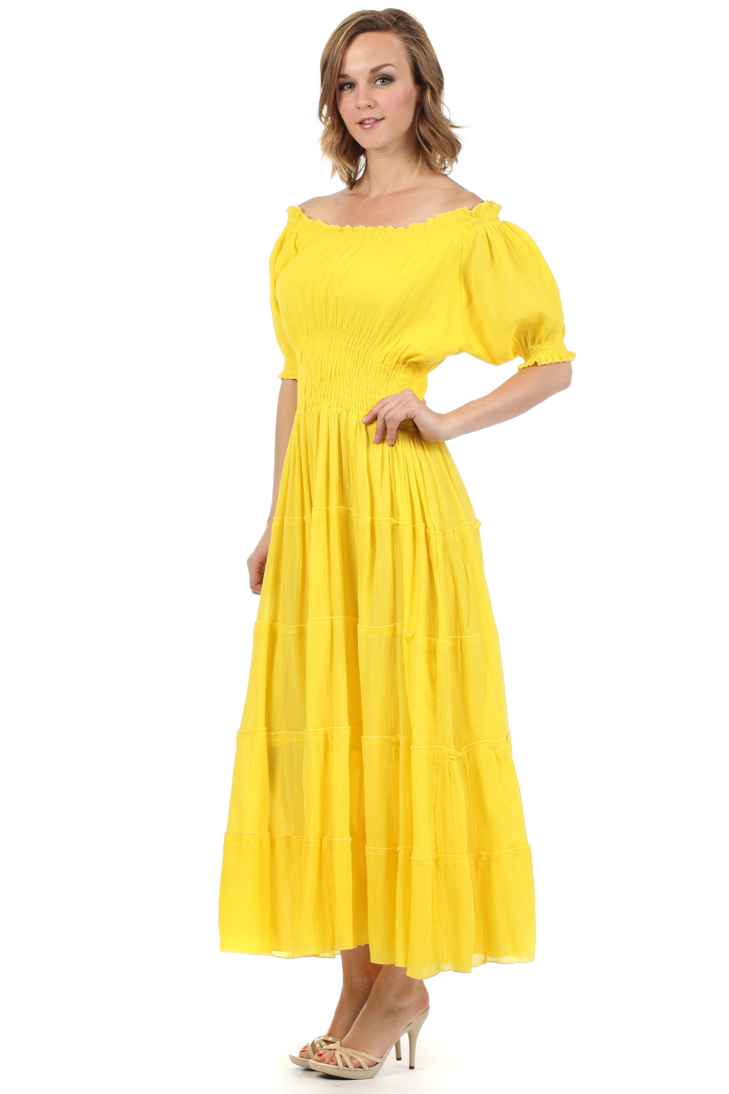yellow gypsy dress