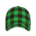 thumbnail image 2 of Daiia Buffalo Plaid Green Black Baseball Cap Men Women Classic Adjustable For Running Workout And Outdoor Activitie All Season Dad Hat Gift, 2 of 9
