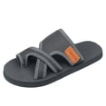 thumbnail image 5 of Womens Slides Sandals Minimal Water Friendly Flip Flops Summer Casual Lightweight Slippers for Beach Vacation Pool Daily Wear Gray Size 10, 5 of 5