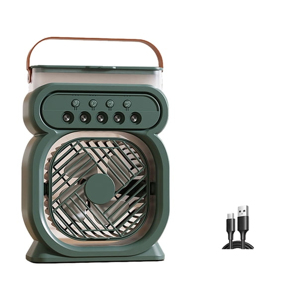 WINDLAND Multifunctional Hanging Fan with Light Convenient Small Fan USB Powered