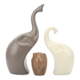 thumbnail image 2 of Elephant Decor,3pcs Ceramic Elephant Bright Elephants Home Decoration Elephant Statue Best in Class, 2 of 9