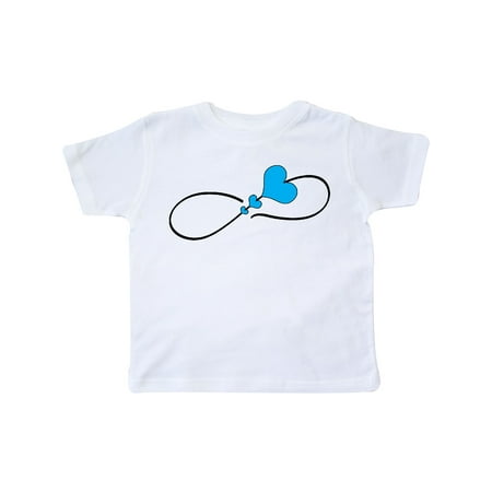 

Inktastic infinity loop with hearts blue Gift Toddler Boy or Toddler Girl T-Shirt