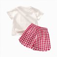 thumbnail image 4 of Toddler Girl Clothes Toddler Girls Dresses Outfits 1T 2T 3T 4T 5T 6T Toddler Girls Summer Clothes 5T Girls Sunflower Fly Sleeve T-shirt Denim Shorts 2PCs Set Dailywear, 4 of 4