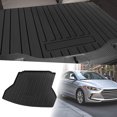 thumbnail image 1 of Unique Bargains Flat Face Cargo Liner Rear Trunk Mat Trunk Cargo Luggage Boot Tray Mat Vertical Stripes Pattern for Hyundai Elantra 2016-2020 Anti-Slip, 1 of 7