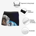 thumbnail image 6 of Kll Cat Astronaut Men'S Cotton Boxer Briefs Underwear-Small, 6 of 9