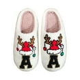 thumbnail image 2 of KANG Letter Slippers Cozy Shoes Winter Warm Indoor Footwear For Couples Breathable And Comfortable Ideal Holiday For Him, 2 of 3