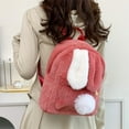 thumbnail image 5 of Michellecmm Plush Backpack for Women Cute Bunny Purse Backpack Lightweight Faux Fur Daypack Bookbag, 5 of 9