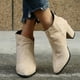 thumbnail image 1 of Botas de invierno a la moda de talla grande para mujer, botas de suela gruesa, tacones altos para mujer, botas cortas puntiagudas, zapatos Wmkox8yii hfjk912, 1 of 8