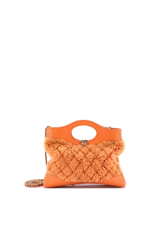 Pre-Owned 31 Shopping Bag Quilted Shearling and Leather Mini By Rebag