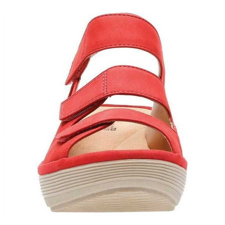 Women s Clarks Reedly Juno Orthopedic Wedge Sandal Walmart
