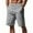 Gray, variant on Wyobmus Mens Linen Shorts Casual Summer Beach Bermuda Shorts Drawstring Elastic Waist Short Pant 2025 Trendy Vacation Shorts S-3X Black