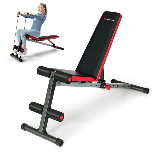 Goplus Multi-function Weight Bench W/Adjustable Backrest Home Gym Exercise Equipment