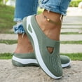 thumbnail image 7 of Willtoo 2026 Womens Breathable Orthopedic Slip-Ons - Arch Support Tennis & Hiking Shoes, Nurse Shoes for Food Service, Wide Width Birthday Gifts Green 7.5 Wide, 7 of 7