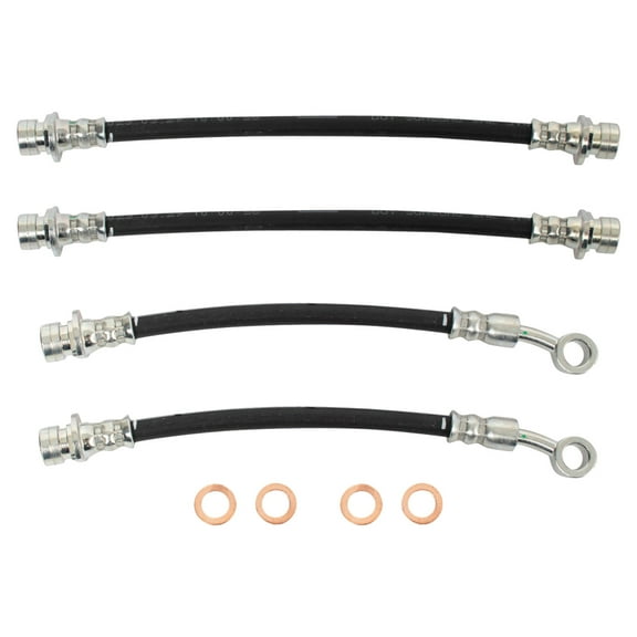 TRQ Rear Brake Hose Set BLA63730 Fits Select 2005-2006 Honda Odyssey