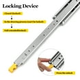 thumbnail image 3 of Drawer Slides, 1 Pair 60inch Locking Drawer Slides, 500lbs Load Capacity, Side Mount Ball Bearing Drawer Glides, Long Full Extension Drawer Slide, 3 of 8