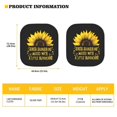 thumbnail image 5 of KUIFORTI Sunflower Windshield Sun Shade for Car, SUV, Trucks, 2 Piece Foldable Car Sun Shade, Sunflower Car Accessories for Women, She's Sunshine Mixed with a Little Hurricane, 5 of 5