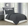thumbnail image 2 of Fancy Linen 3-Piece Full/Queen Comforter Set, Gray, New, 2 of 2
