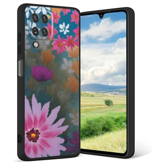 Compatible with Samsung Galaxy A42 Phone Case, Flowers-34 Case Men Women, Flexible Silicone Shockproof Case for Samsung Galaxy A42