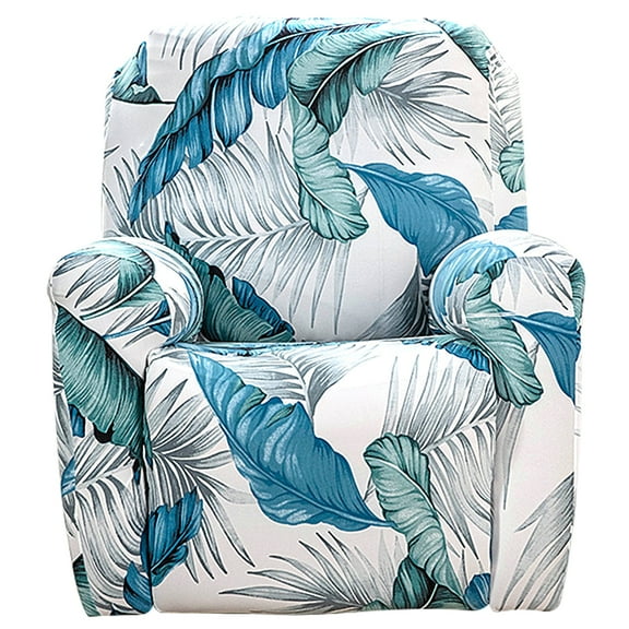 Qenwkxz Set of 4 Printed Recliner Cover High Stretch 1Seat Sofa Slipcover Chair Cover for Single Seat Sofa and Couch Backres 25.6-39.3in