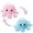 A, variant on Reversible Octopus Plushie 7.8 -Inch Crying Eyes Two-Sided Flip Plush Toy with Embroidered Details Cute Mini Collectible Plush for Kids, Teens, and Adults