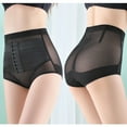 thumbnail image 2 of GHSOHS Womens Underwear Thongs Womens Bikini Underwear Cotton Underwear Shapewear Control Shorts Body Shaper Panties High Waisted Lifter Thigh Cotton Crotch Seamless Underwear Blac,M, 2 of 8
