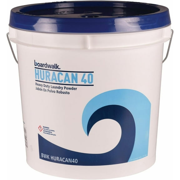 Thunder BWKHURACAN40 Low Suds Industrial Powder Laundry Detergent, Fresh Lemon Scent, 40lb Pail