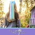thumbnail image 6 of My Hair Popz Rainbow Colored Hair Extensions for Kids with Bow, Deluxe Synthetic Fiber Ponytail Hair Extensions, Heat and Tangle Resistant, 6 of 6