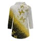 thumbnail image 4 of ICHUANYI Clearance Fashion Woman V Neck Three Quarter 3/4Sleeve T Shirt Printing Blouse Tops Sweatshirt(Yellow, M) ICHUANYI WER2023080711883, 4 of 6