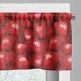 thumbnail image 5 of Ambesonne Summer Valance & Curtain, Strawberries Ripe Fruits, 55"x45", Jade Green Red, 5 of 7