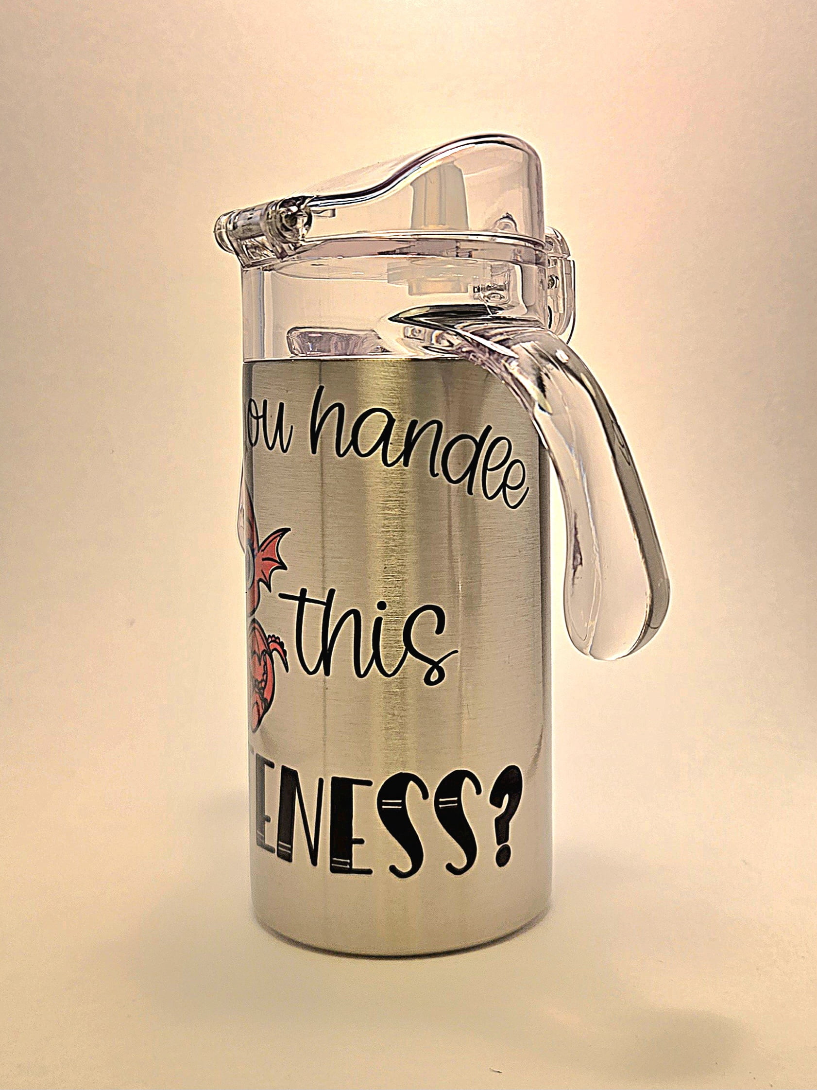 Adorable Dragon Toddler Stainless Steel Tumbler - BPA-Free Sippy Cup Duo