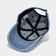 thumbnail image 5 of Women's Baseball Cap, Embroidered Heart Denim Trucker Hat, Adjustable Retro Vintage Style Cap for Women, Casual Outdoor Sun Hat for Daily Wear​-Dark Blue, 5 of 6