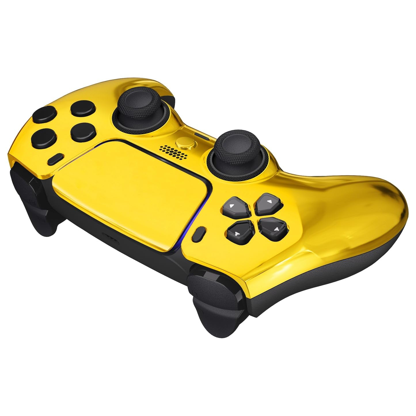 Chrome Gold MODDEDZONE M Series Custom controller for PS5 - Wireless, OEM-Quality Custom Designs for Playstation 5 Controller- Diverse & Unique Styles for Enhanced Gaming