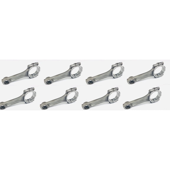 Set of (8) Stock Replacement reconditioned Set of connecting Rods compatible with 1968-95 Chevy 305 350 307 327 lg journal