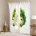 thumbnail image 2 of jejeloiu Cartoon Cabbage Curtains Pack of 2 (42x84 Each),Vegetable Plant Curtains Blackout,Green White Bedroom Curtains For Girls Teens,Microfiber Bedroom Decor, 2 of 5
