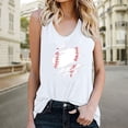 thumbnail image 2 of Pompotops Women's Pullover Sleeveless Printing Solid Color Vest Tops, 2 of 4