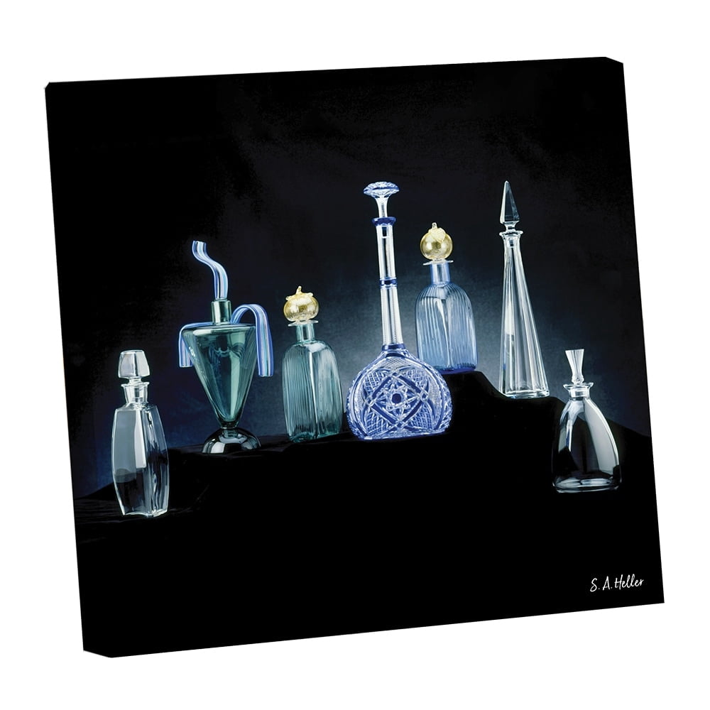 Decanters by photographer Steven A. Heller - 14"x14" Canvas Artwork - Multi-Color 14 x 14