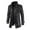 Black, variant on Men Mid-length Solid Artificial Leather Zipper Stand Collar Slim Jacket Coats