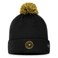 thumbnail image 2 of Men's Fanatics  Black Pittsburgh Penguins 2023 NHL Draft Cuffed Knit Hat with Pom, 2 of 2