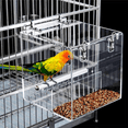 thumbnail image 2 of No Mess Bird Feeder for Cage Automatic Cage, Acrylic Parrot Food, 2 of 8