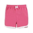 thumbnail image 5 of Hudson Baby Girl Shorts Bottoms 4-Pack, Pink Navy, 3 Toddler, 5 of 6