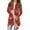 Red, variant on Women's Fashionable Loose-Fit Casual Cardigan with Christmas Print Mid-Length Coat for Holiday Outfits and Comfortable Wear,Army Green,S